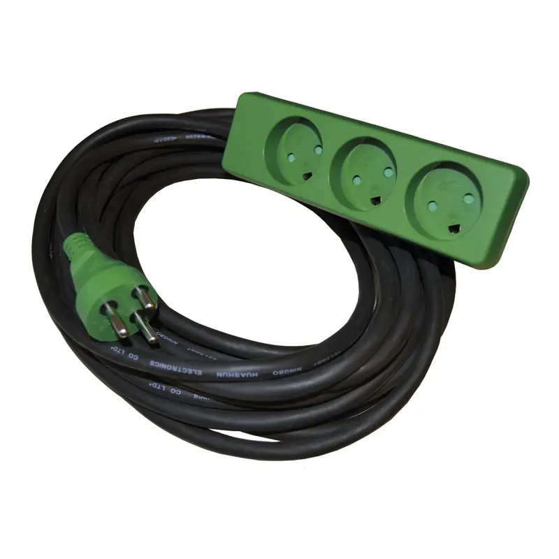 Blue Electric Kabelsæt Neopren 5m Med Jord Og   Stikdåse 3x1 5mmâ  1556324