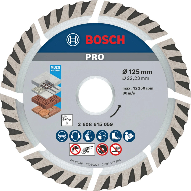Bosch Diamantskive Std Universal 125x22 23mm 2608615059