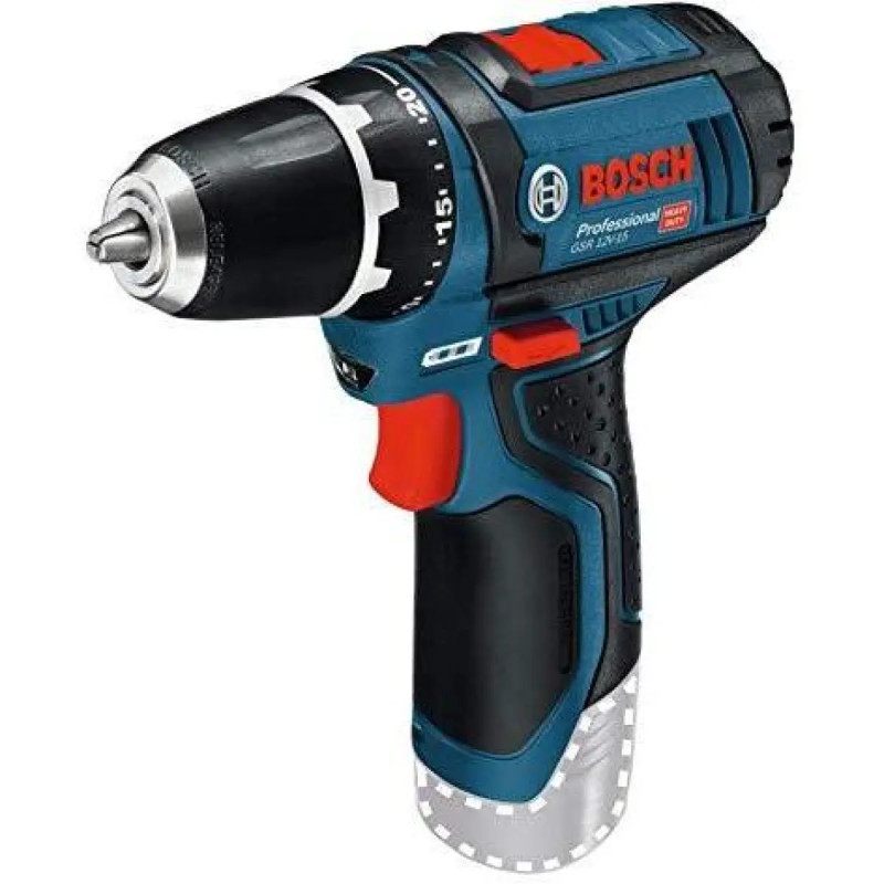 Bosch Professional-sæt: Batteridrevet Bore- Skruemaskine Gsr 12v-15           Ah-           Ah-batteri   Tilbehørssæt Med 39 Del