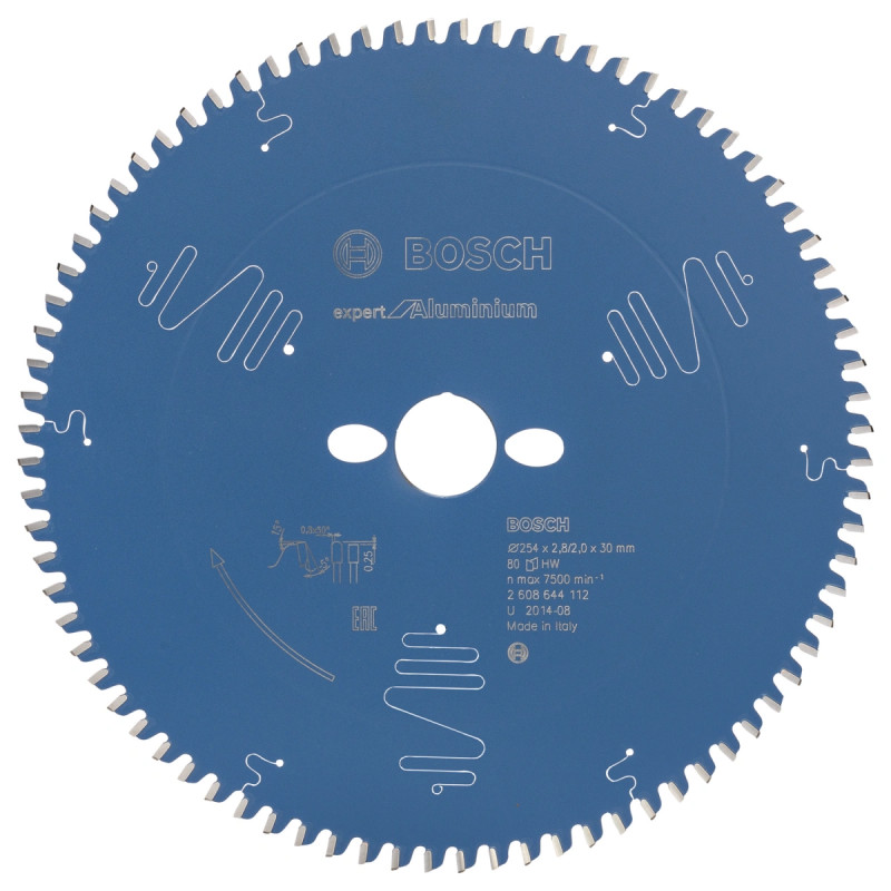 Bosch Rundsavsklinge 254x30x2 8mm 80t Exp Alu 2608644112