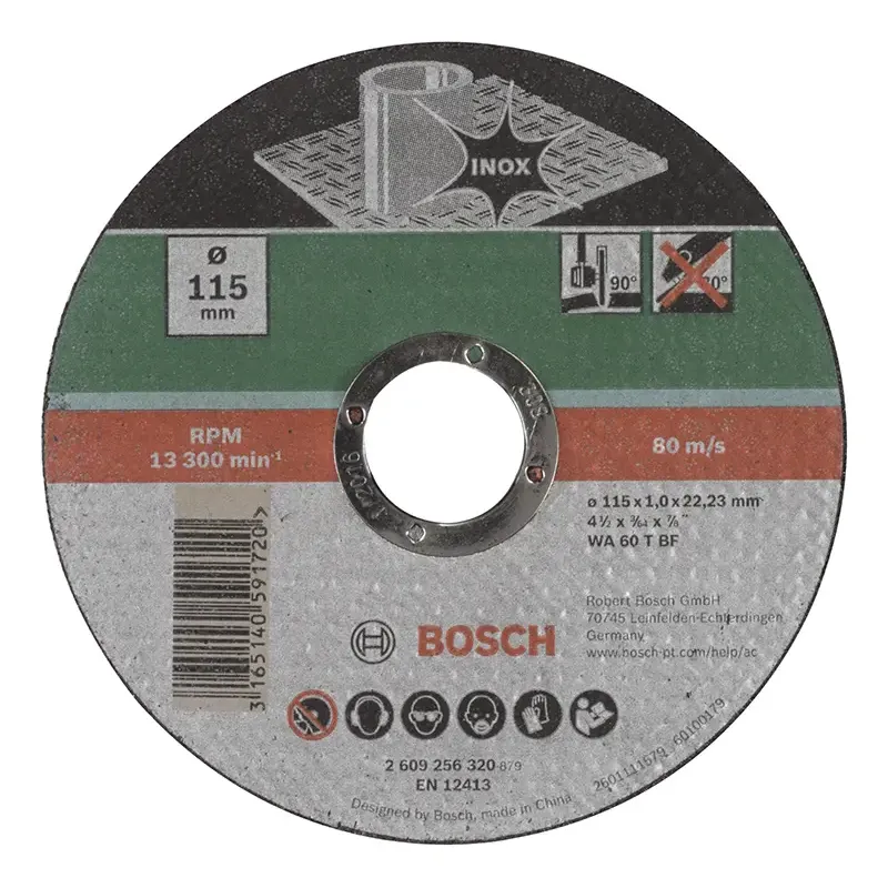 Bosch Skæreskive Inox 115x1 0mm Lige 2609256320