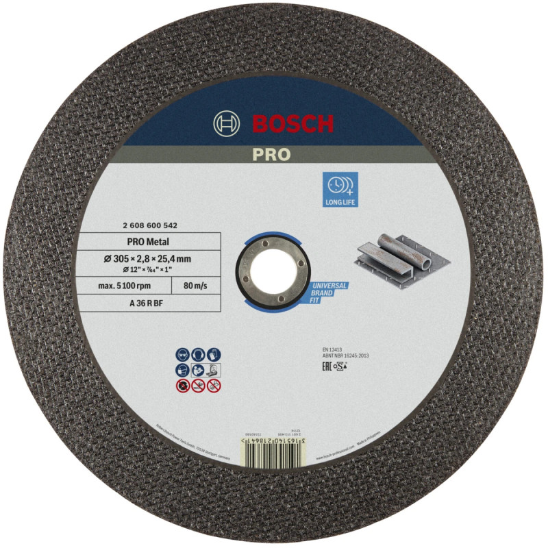 Bosch Skæreskive Metal   300 Mm 2608600542
