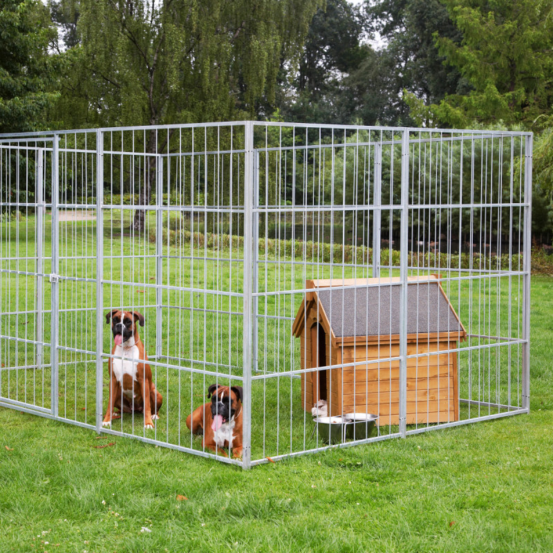 Hortus Hundegård Stor Model 180   240   360 Cm   Grå