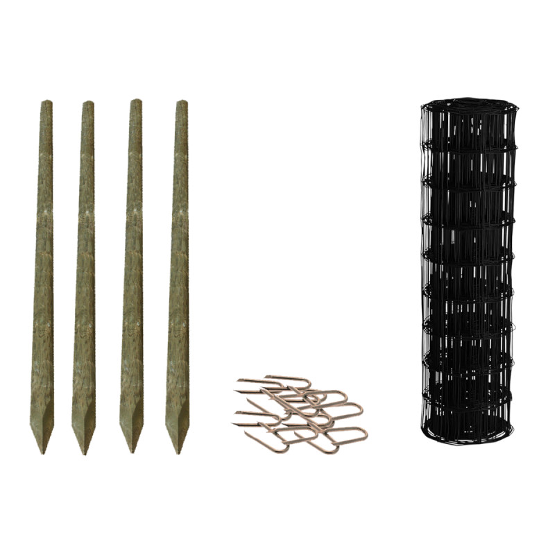 Hortus Luksus Havehegnspakke 50     80 Cm   Sort