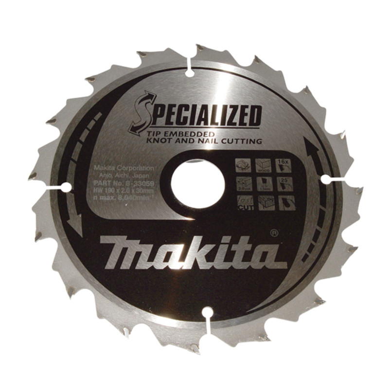Makita Hm Klinge 190x30x16z  -33059