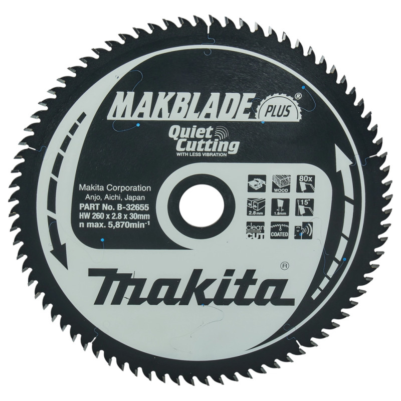 Makita Hm Klinge 260x30x80z Makblade  -32655