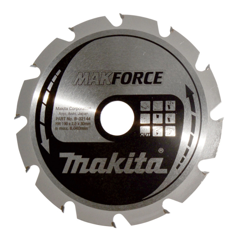 Makita Hm Klinge 190x30x12z Makforce  -32144