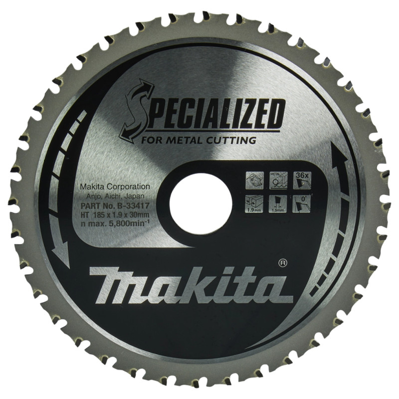 Makita Hm Klinge 185x30x36z Met  -33417