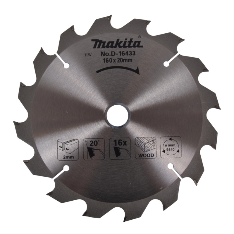 Makita Hm-klinge 160mm 16t  -16433
