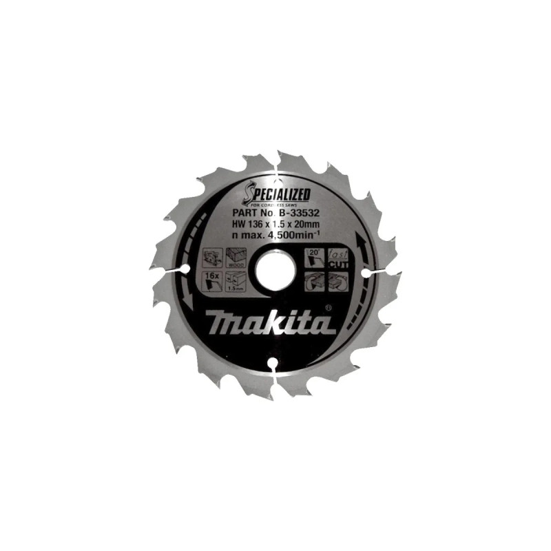 Makita Hm-klinge 136x20x16z  -33532