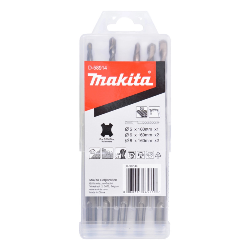 Makita Sds-plus Borsæt   Stk   -58914