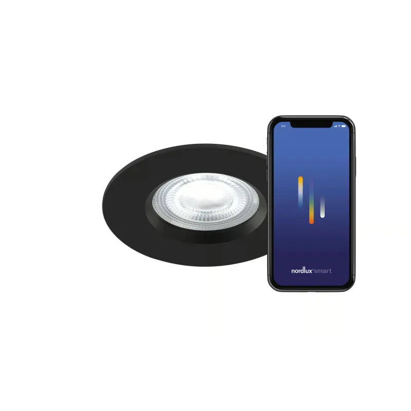 Nordlux Don Smart  -kit Colour Indbygningsspot Sort