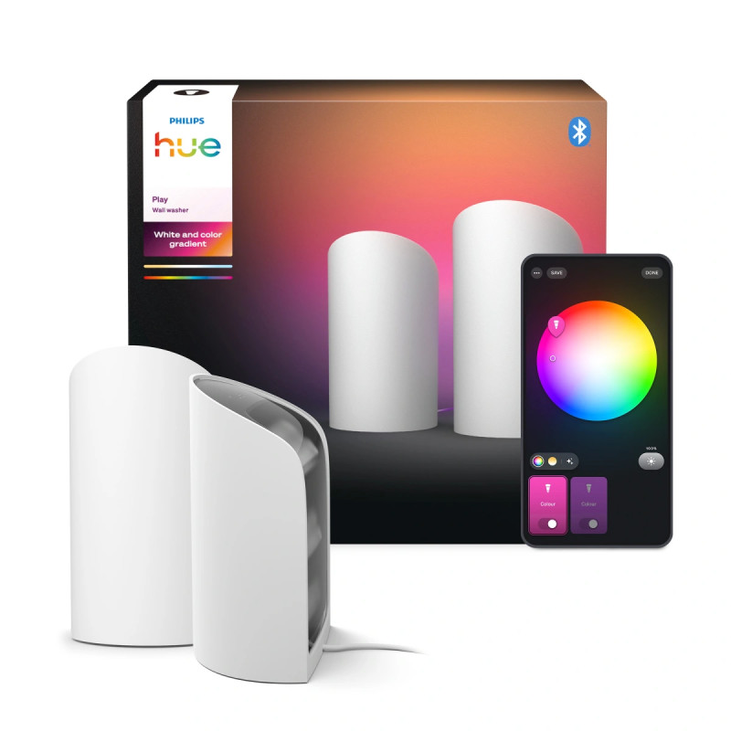 Philips Hue Play White And Color Ambiance Wall Washer Hvid  -pak