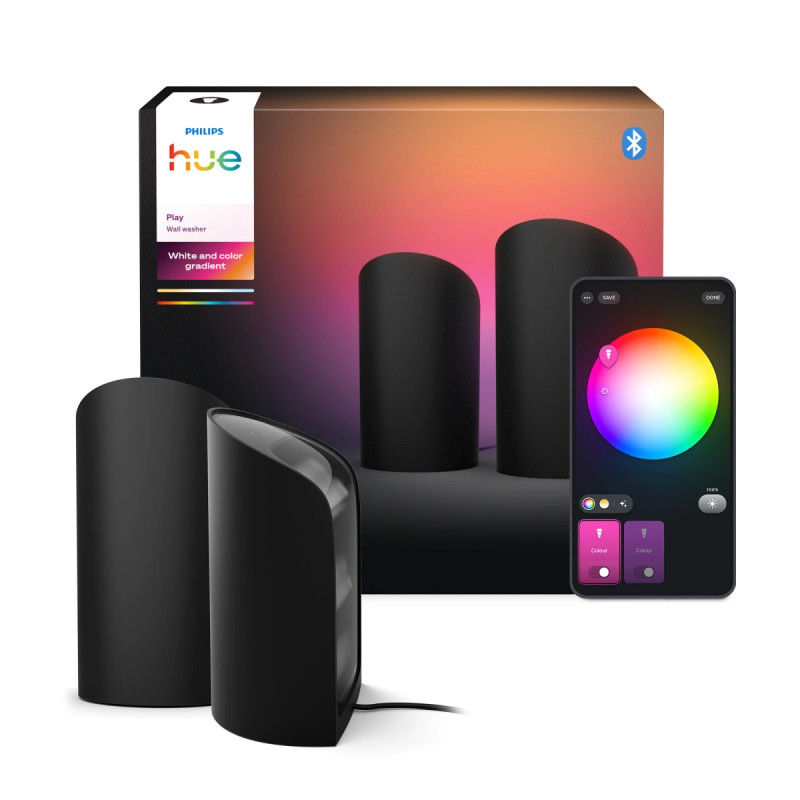 Philips Hue Play White And Color Ambiance Wall Washer Sort  -pak