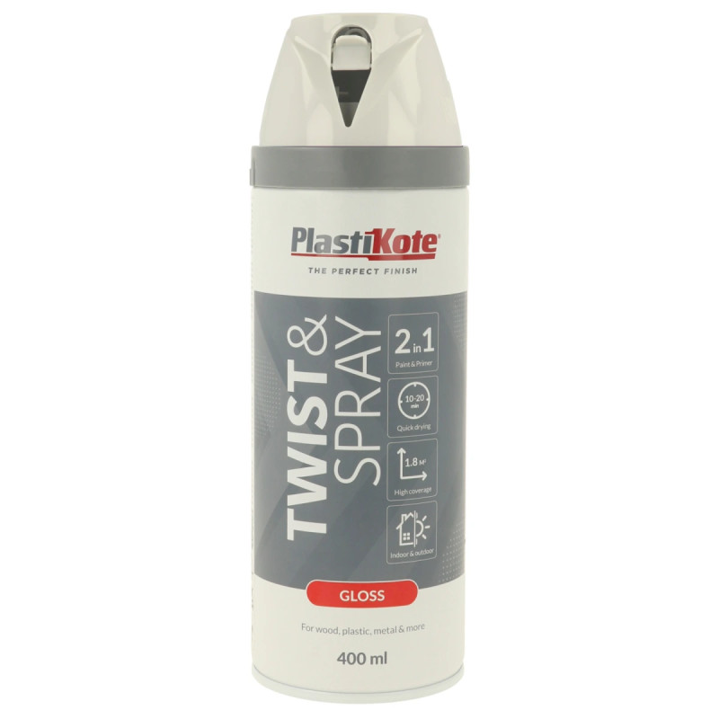 Plasti-kote Twist  Blank 21102 Ral 9010 Hvid 400ml