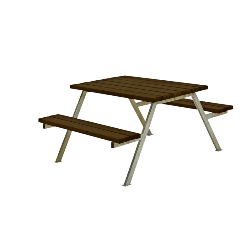 Plus Alpha Bord Bænkesæt   118 Cm     Sort