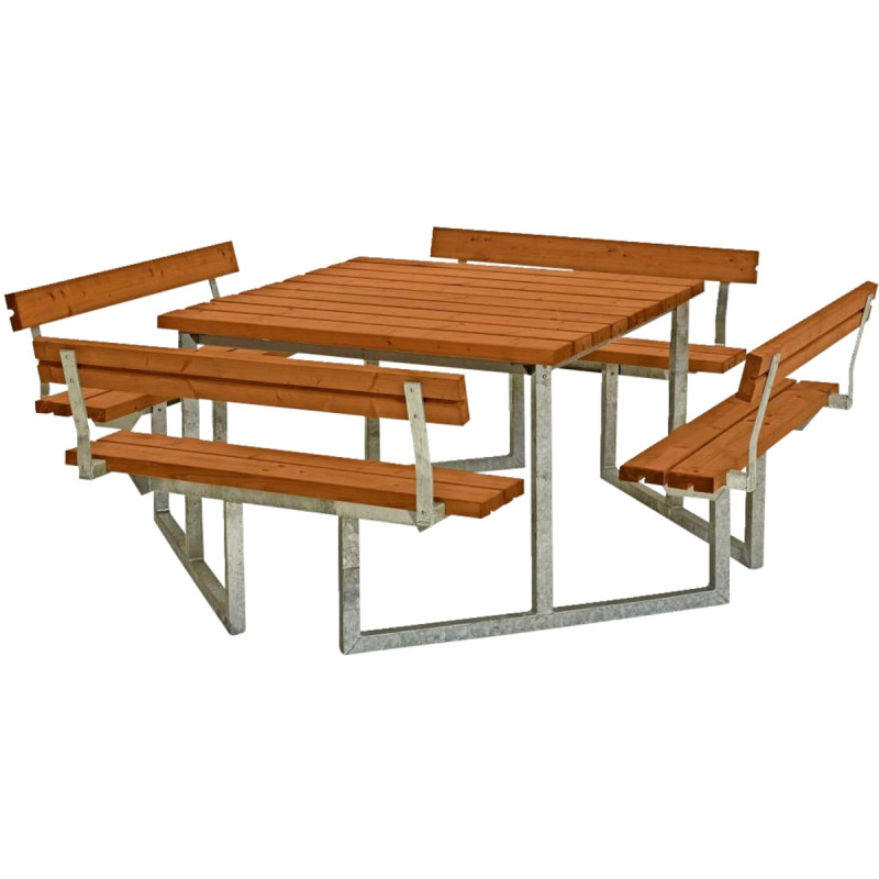 Plus Twist Bord Bænkesæt     Ryglæn 227 Cm Teak