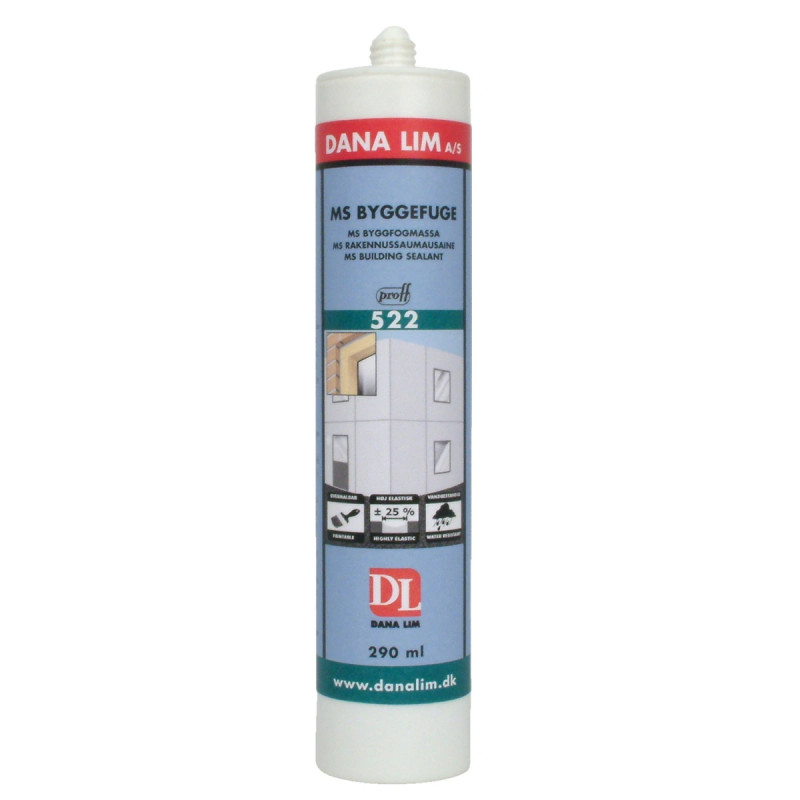 Proff Ms Byggefuge 522 Grå 290 Ml
