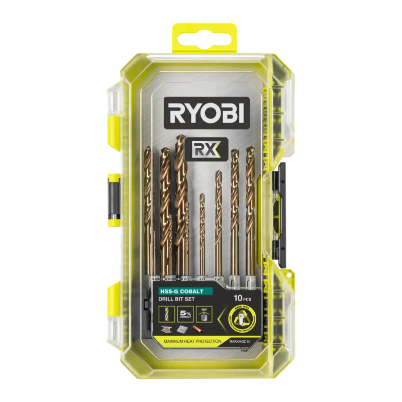Ryobi Rx Hss-  Koboltborsæt 10 Dele Rarxhgc10
