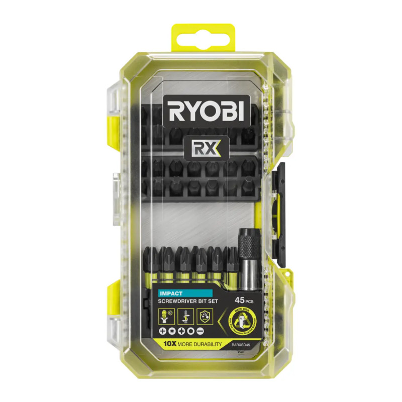 Ryobi Rx Slagbitssæt 45 Dele Rarxsd45
