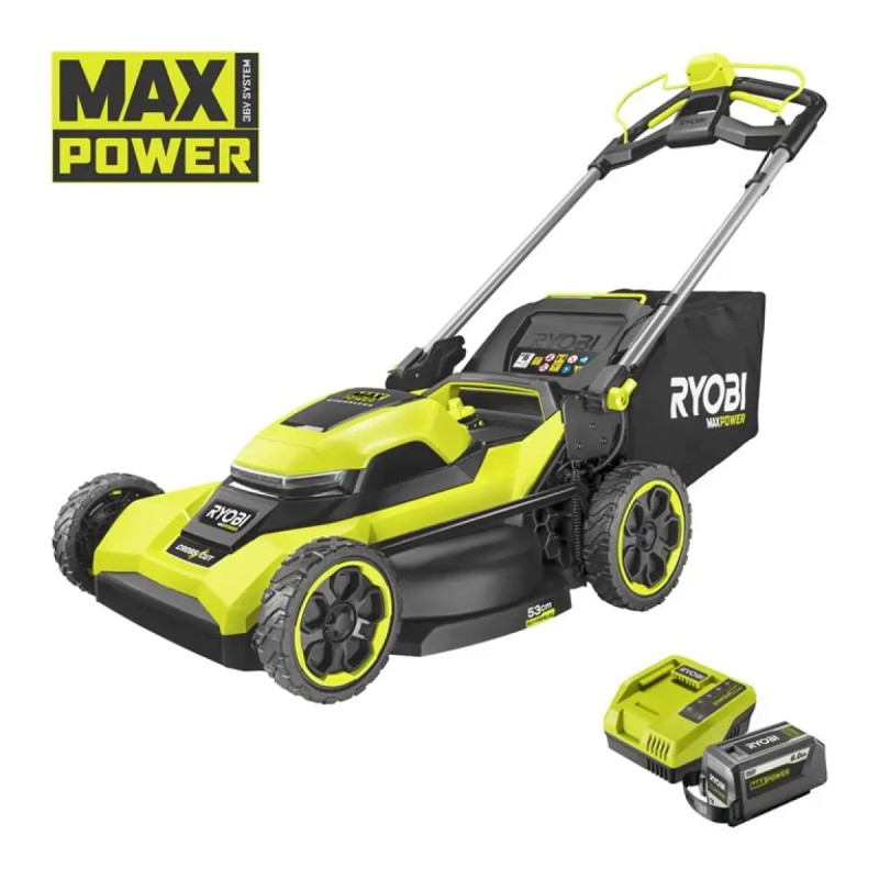 Ryobi 36v Kulfri 53 Cm Selvkørende Plæneklipper          Ah  Ry36lmxsp53b-160