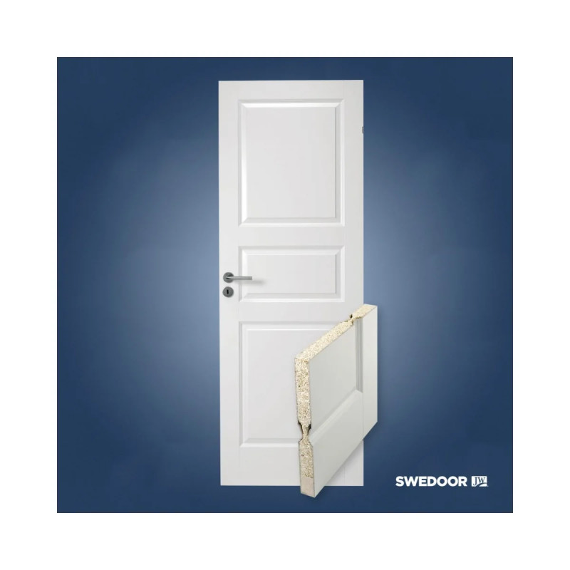 Swedoor Compact 03 Hvidmalet Dør M8x21   72 5x204cm