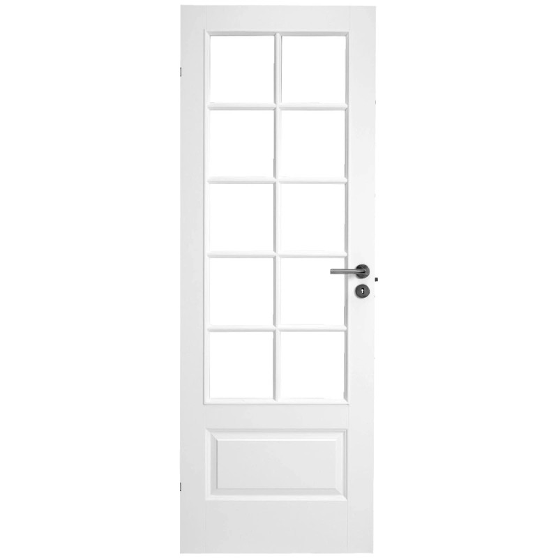Swedoor Style Sp10 Hvidmalet Dør Celle   Glas M8x21   72 5x204cm