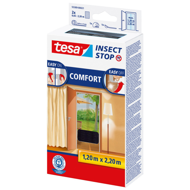 Tesa Insektnet Insect Stop Comfort   Døre Sort