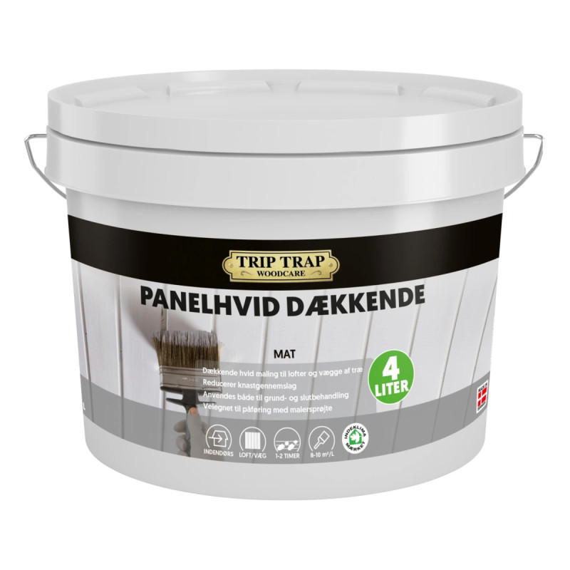 Trip Trap Panelhvid Dækkende 4lt