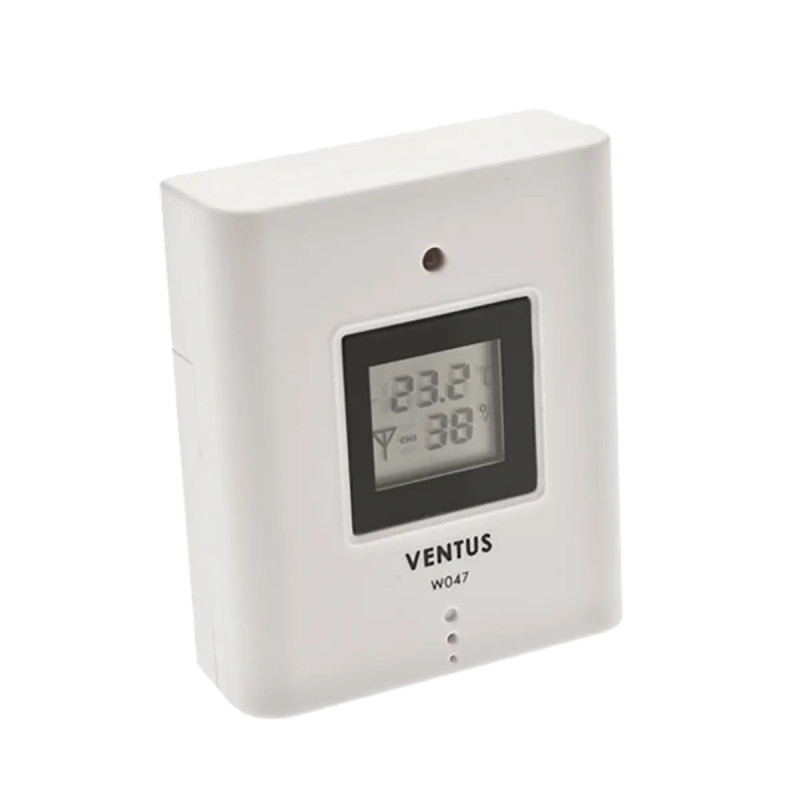 Ventus Temperatursensor Trådløs W047 Til W820 Sort