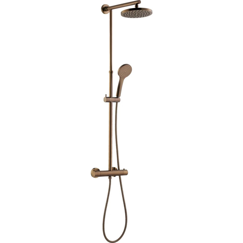 Adora Infigo   Termostatbruse- Sæt ø200 100 Rose Gold Brushed