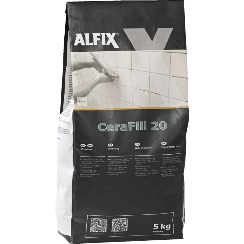 Alfix Cerafill 20 Klinkefuge Grå   Kg