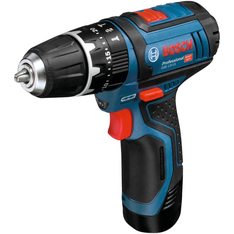 Bosch Akkuslagboremaskine Gsb 12v-15 2x2ah Bag 06019b690h
