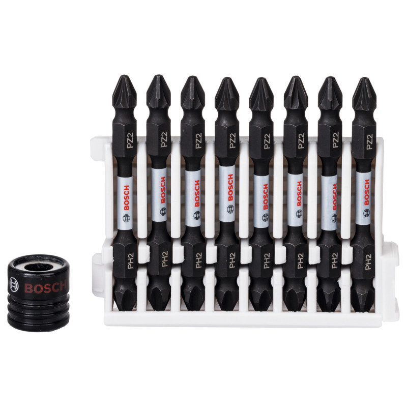 Bosch Bitssæt Impact Magn Ph2 Pz2 65mm 8stk 2608522334