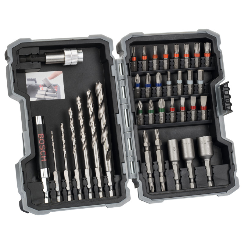 Bosch Bor Og Bits Wood Pro Sæt 35stk 2607017327