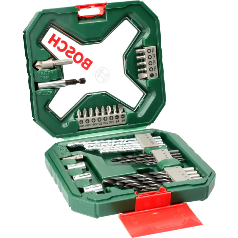 Bosch Bor Og Bitssæt  -line 34 Dele 2607010608