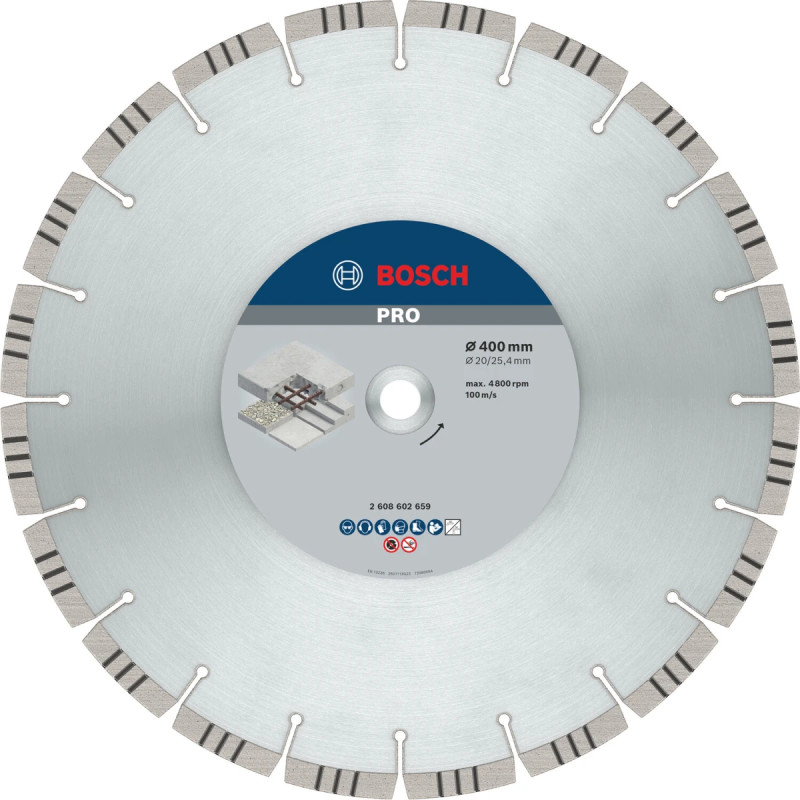 Bosch Diamantskive 400x25 4mm Best Beton 2608602659