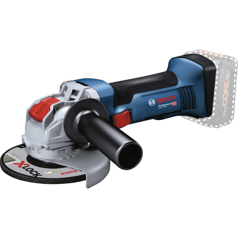 Bosch Gwx 18v-  Akku Vinkelsliber Med  -lock 06019j7001