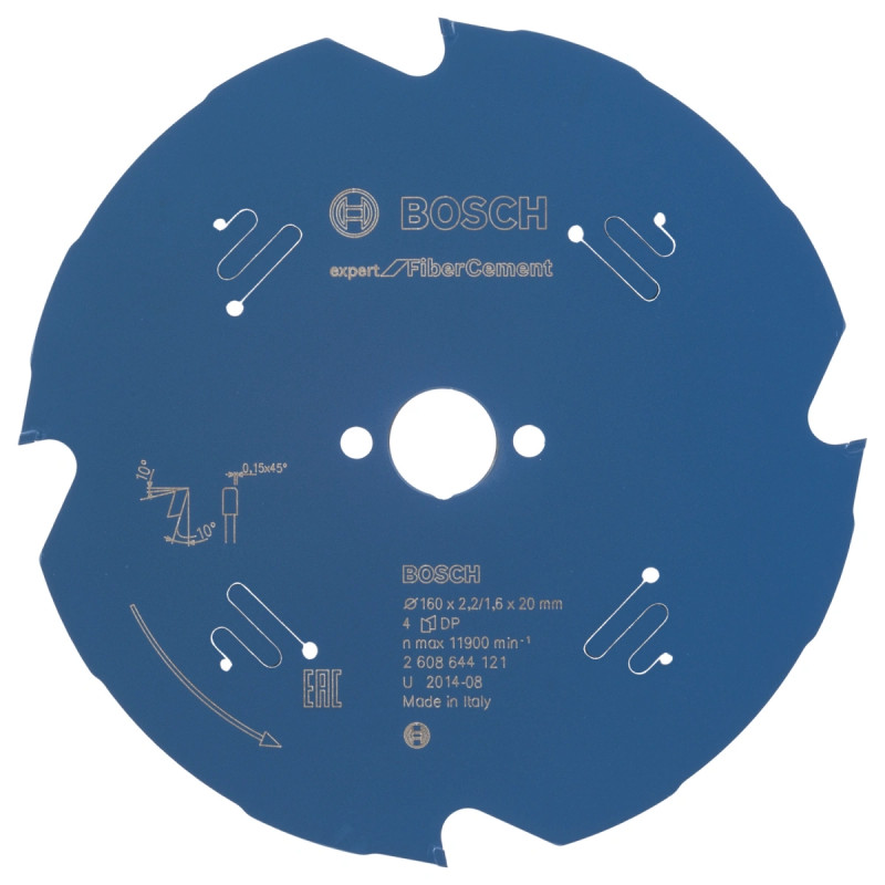 Bosch Rundsavsklinge 160x20x2 2mm 4t Exp Fiber Ceme 2608644121