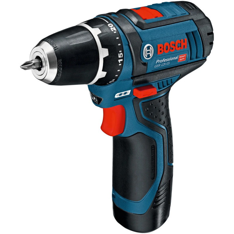 Bosch Skruemaskine Gsr12v-15 2x2ah 25xtb Taske 060186810h