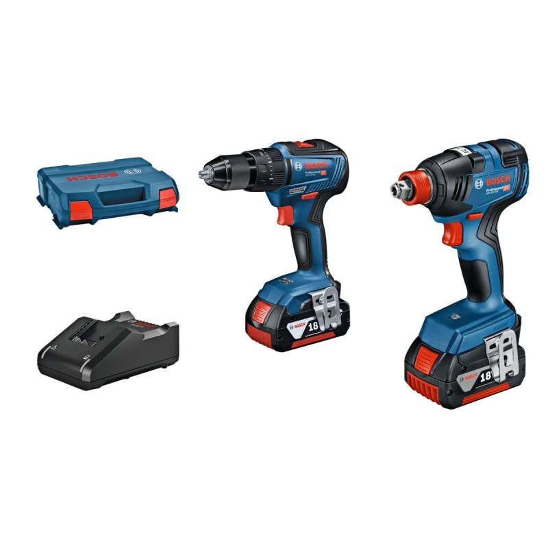 Bosch Værktøjssæt 18v Gdx-gsb 2x4 0ah  -case 06019j2208