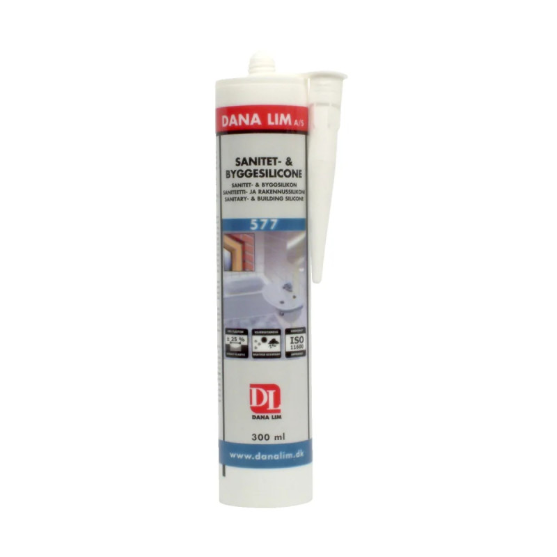 Dana Sanitets-   Byggesilicone 577 Sort 300ml