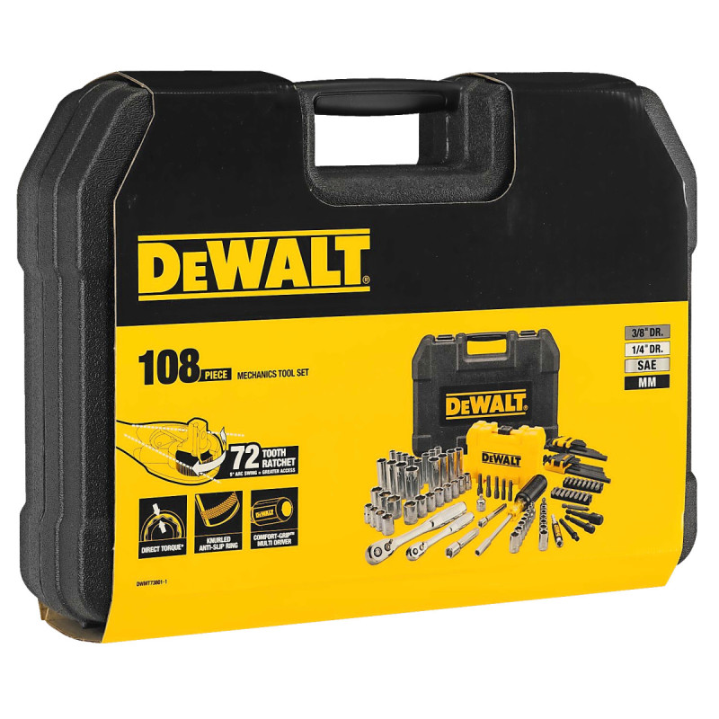 Dewalt Topnøglesæt      Quot       Quot  108 Stk Dwmt73801-