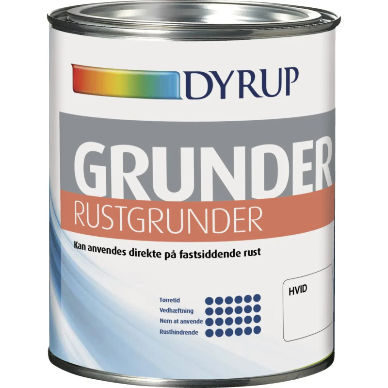 Dyrup Rustgrunder Hvid   75lt
