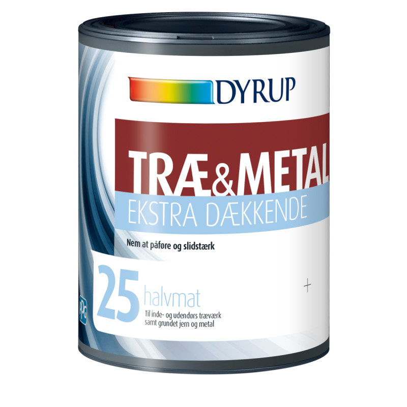 Dyrup Træ   Metal 25 Ekstra Dækkende S0502y   75lt