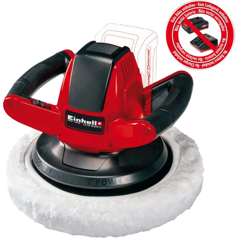 Einhell Poleremaskine 18   Li-ion Solo Ce-cb 18 254