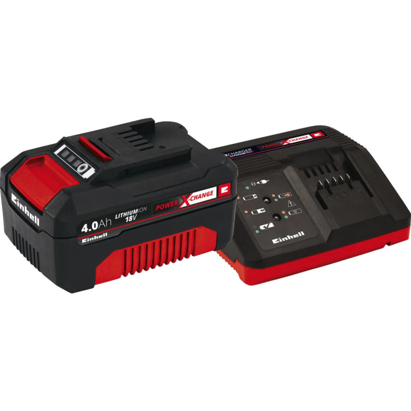 Einhell Sæt Med Oplader Og Batteri 18       Ah  - -