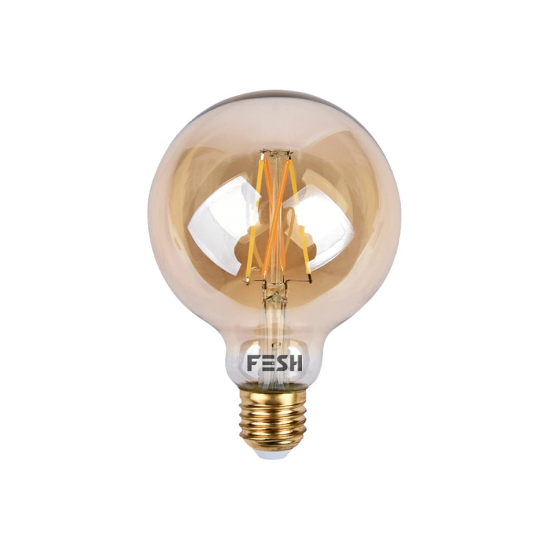 Fesh Smart Home Led Pære  Kold Varm Deko E27   5w Amber   125