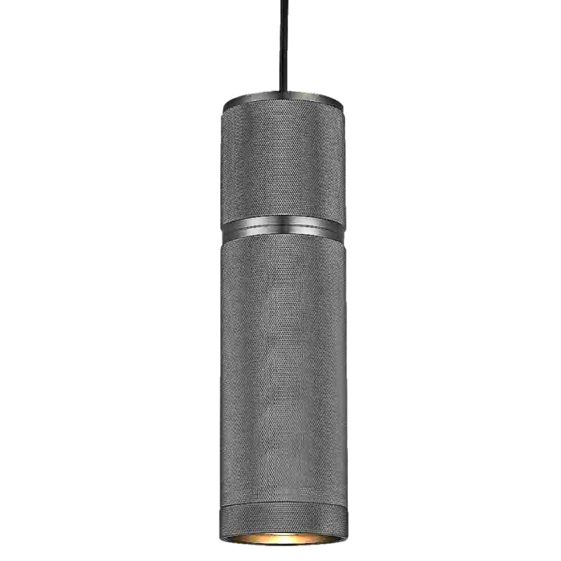 Halo Design Halo- The Pendant Cylinder Pendel   Metal Gun Black ø12   5m Kabel