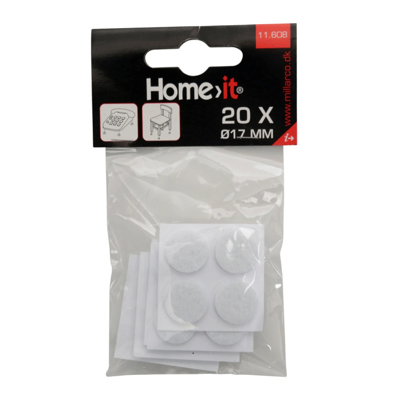 Home-it Filtpuder 20 Stk  ø17 Mm  Hvid